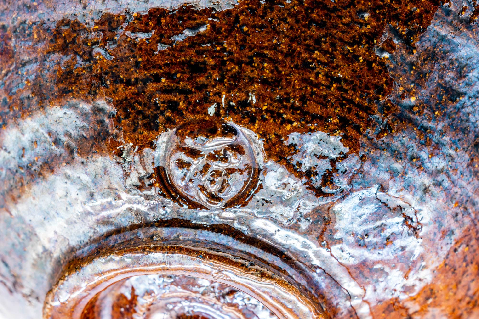 Candy Glazed Raku Summer Chawan