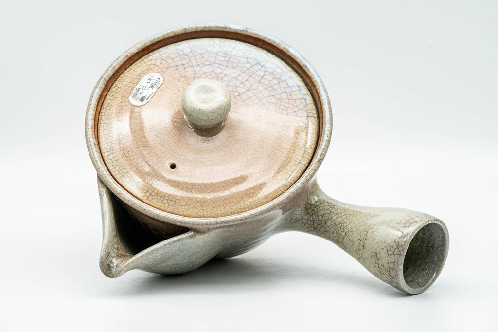 Japanese Kyusu - Beige White Hagi-yaki Do-ake Teapot - 210ml