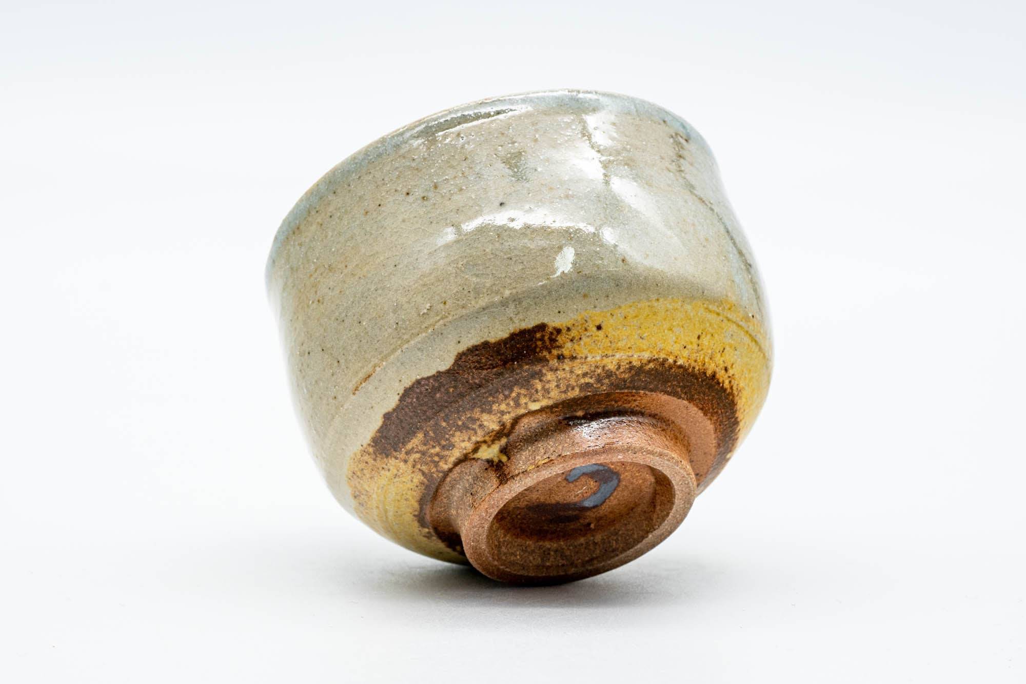 Japanese Teacup - Speckled Beige Gray Glazed Shigaraki-yaki Yunomi - 150ml