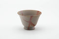 Japanese Teacup - Orange Hidasuki Rice Straw Bizen-yaki Yunomi - 160ml