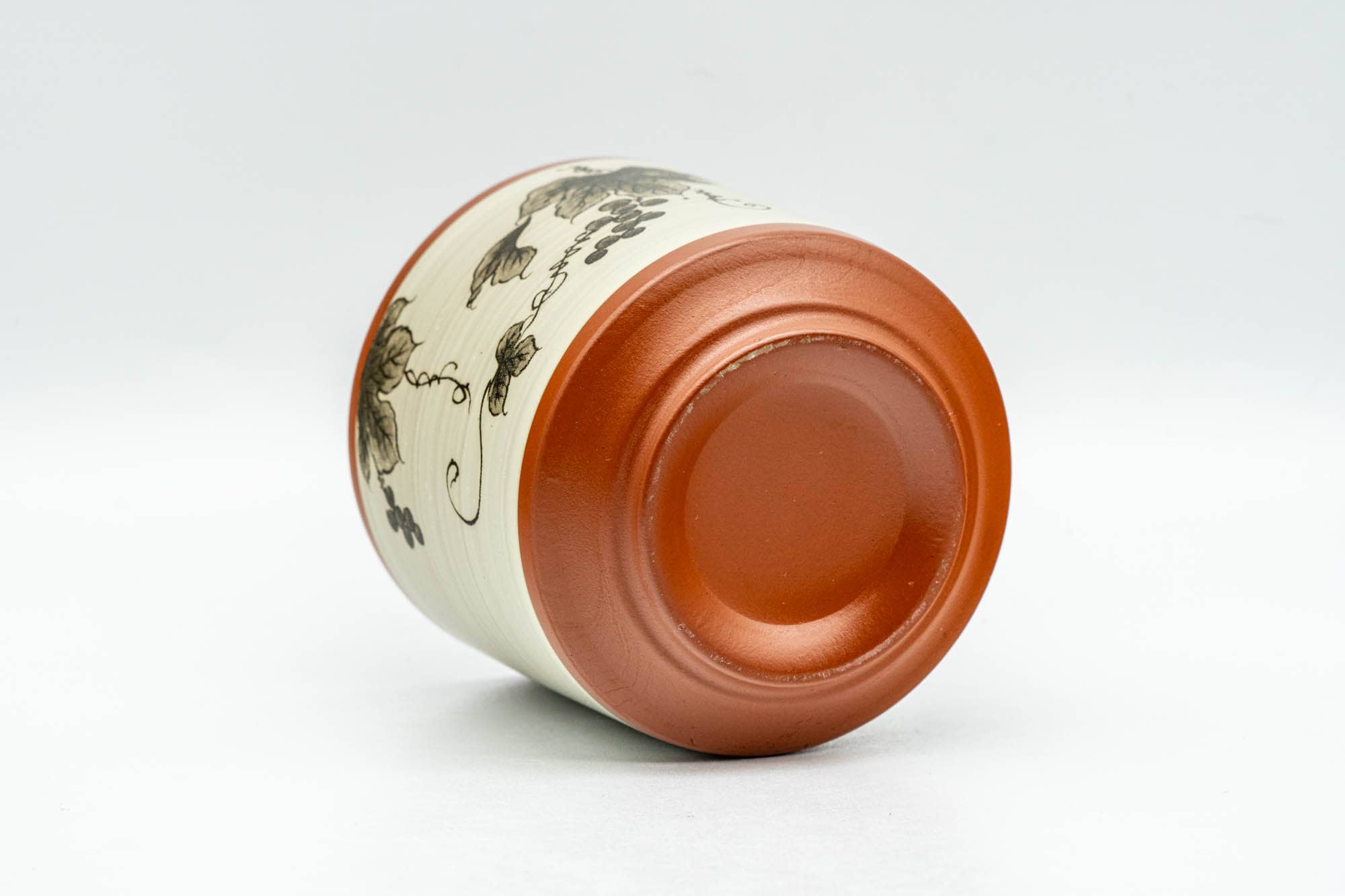 Japanese Teacup - Beige Grapevines Tokoname-yaki Yunomi - 120ml
