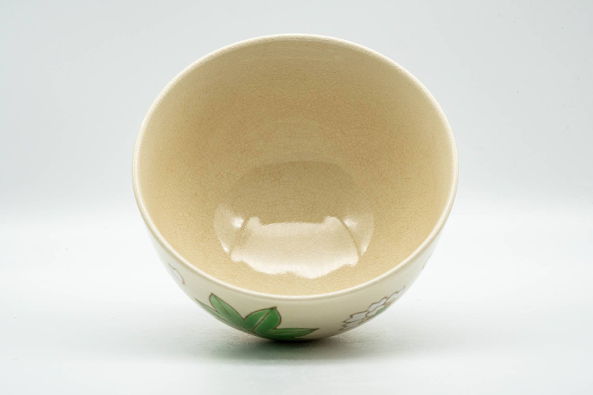 Japanese Matcha Bowl - Momiji Sakura Blossoms Kyo-yaki Chawan - 350ml