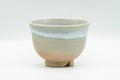 Japanese Teacup - Pink Gohonte Spotted White Drip-Glazed Hagi-yaki Yunomi - 100ml