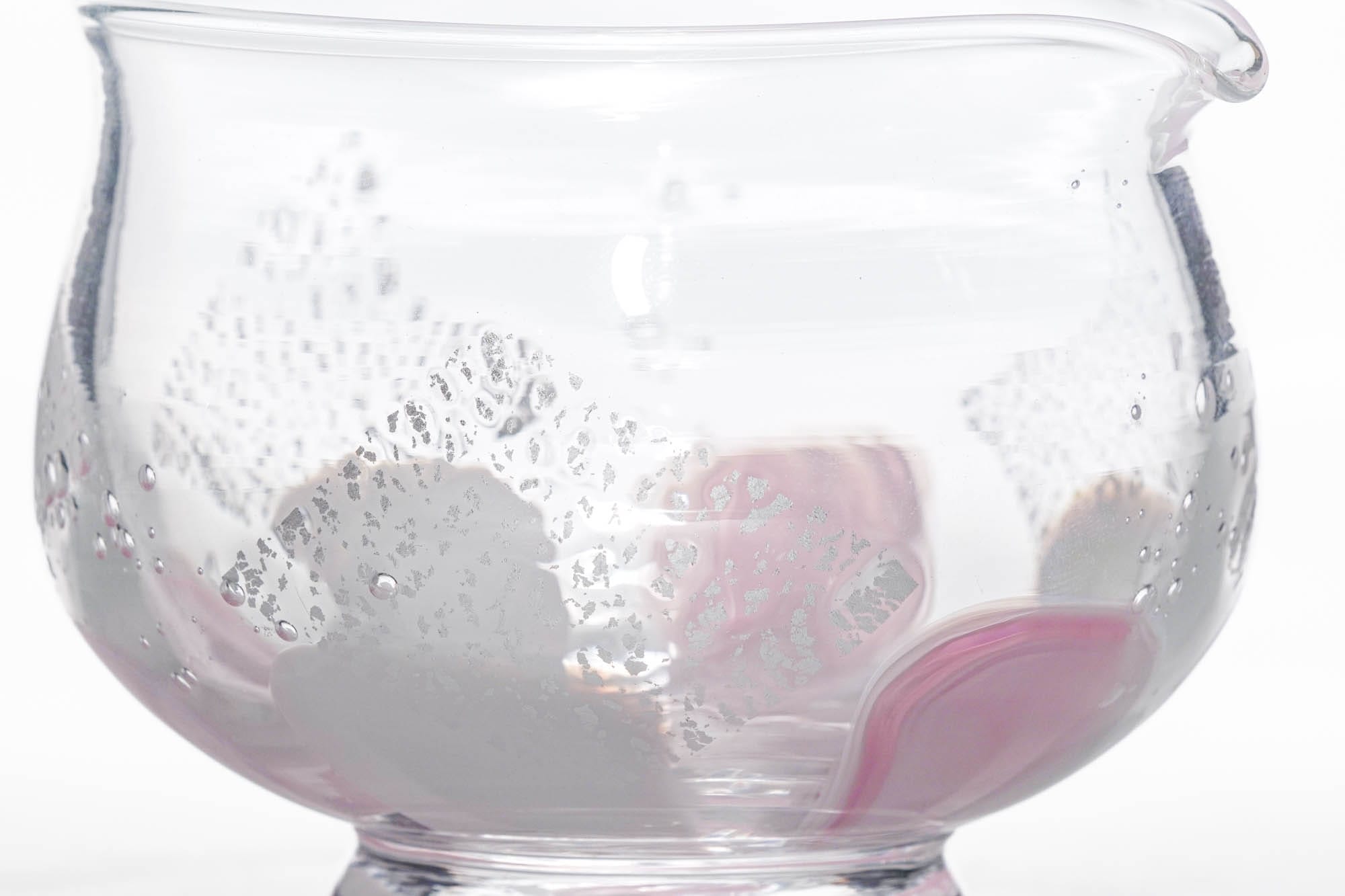 Hana 華 - Pink Glass Spouted Matcha Bowl - 200ml
