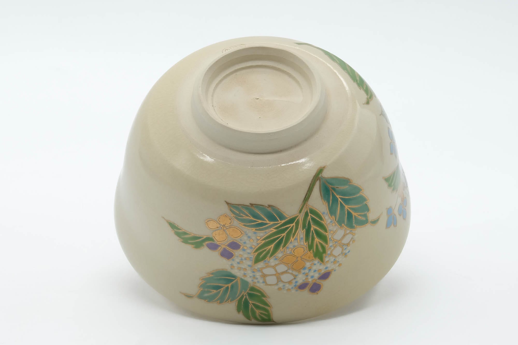 Japanese Matcha Bowl - Colourful Floral Kyo-yaki Chawan - 400ml