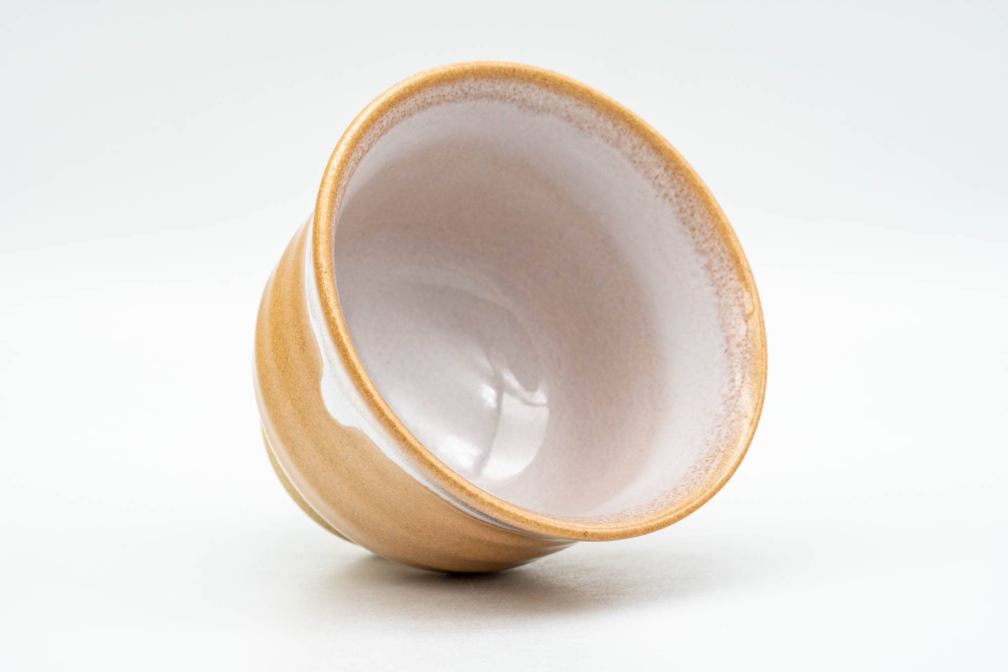 Japanese Teacup - Beige White Inner-Glazed Hagi-yaki Yunomi - 90ml