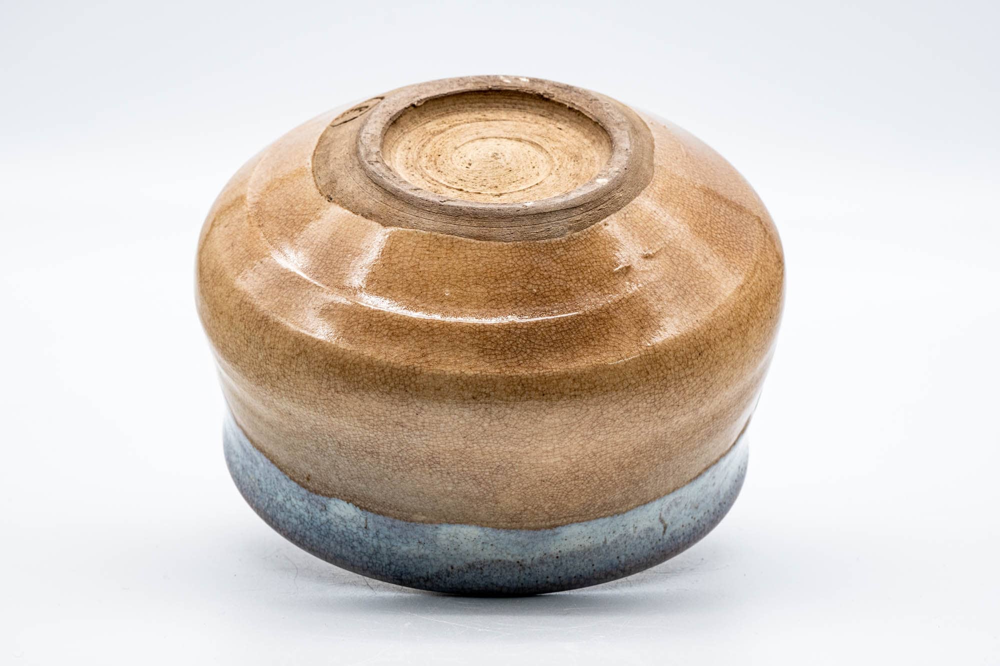 Japanese Kensui - Large Beige White Glazed Hagi-yaki Water Bowl - 700ml