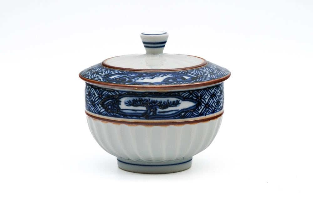 Hand-painted Kiyomizu-yaki Lidded Yunomi - 120ml