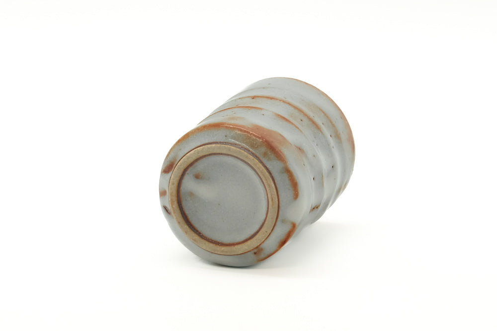 Japanese Teacup - Orange White Glaze Yunomi - 110ml