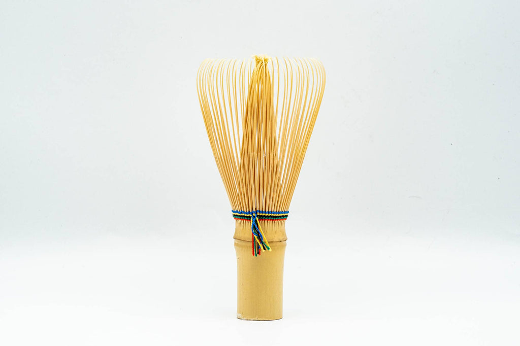 Five-Coloured Chasen - White Bamboo Matcha Whisk