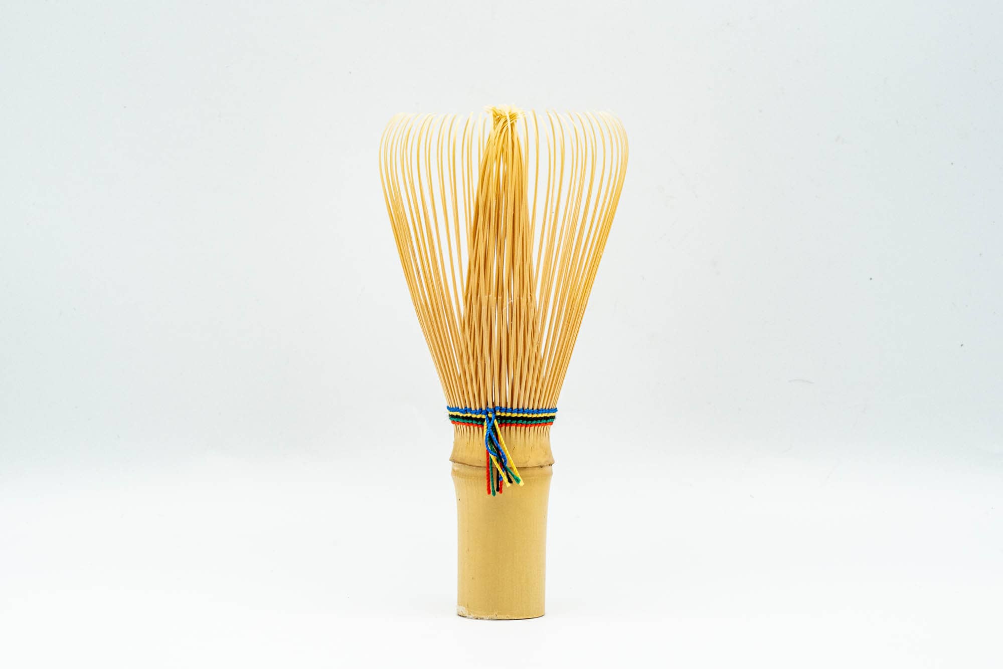 Five-Coloured Chasen - White Bamboo Matcha Whisk