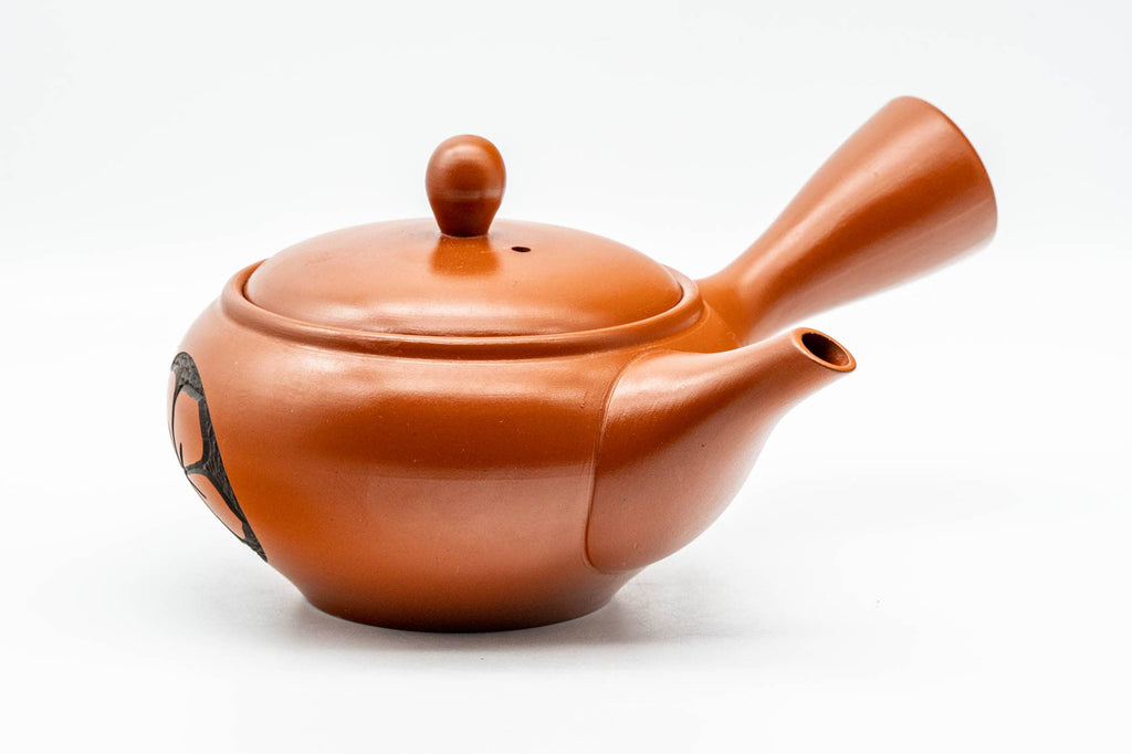 Japanese Kyusu - 弘洋 Kouyou - Floral Tokoname-yaki Mesh Teapot - 300ml
