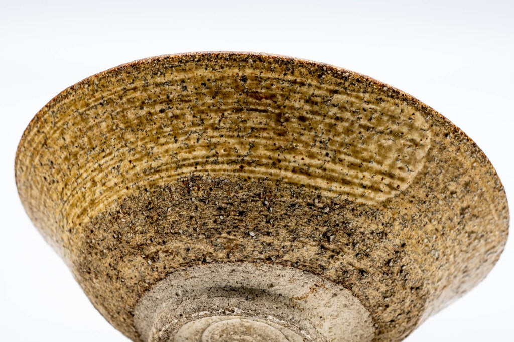 Japanese Matcha Bowl - Earthy Glazed Ki-Irabo Mino-yaki Summer Chawan - 100ml