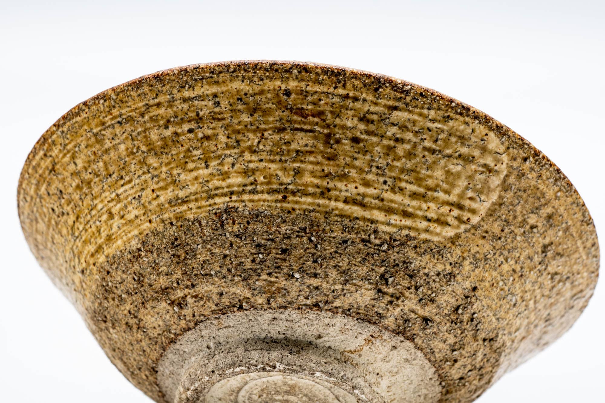 Japanese Matcha Bowl - Earthy Glazed Ki-Irabo Mino-yaki Summer Chawan - 100ml