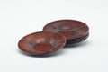 Japanese Chataku - Set of 5 Cherry Bark Wooden Tea Saucers