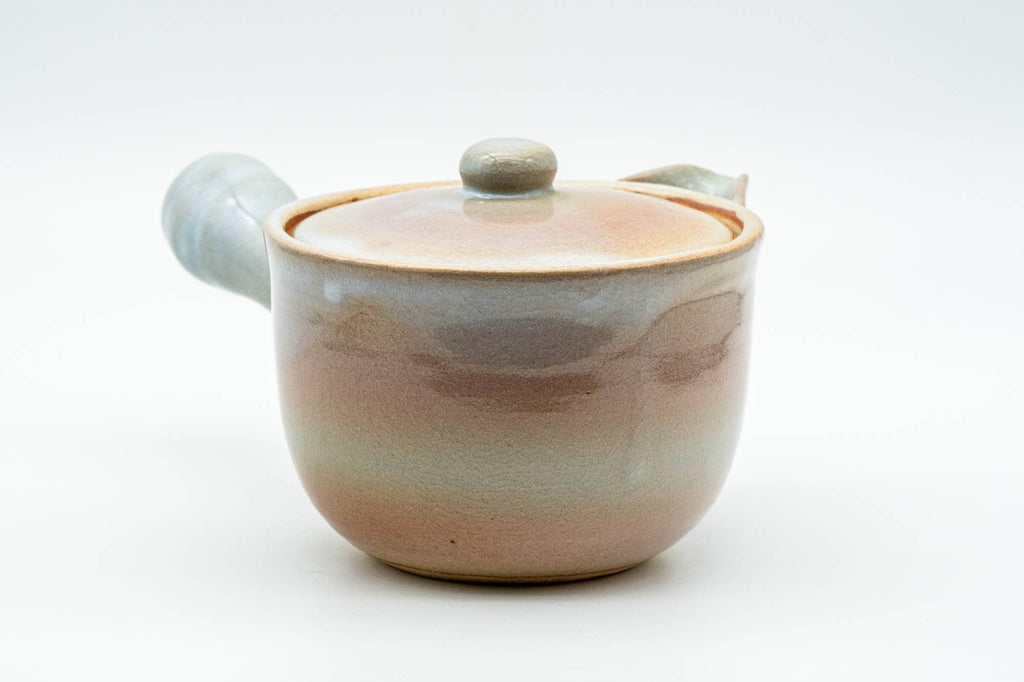 Japanese Kyusu - Beige Peach Glazed Hagi-yaki Do-ake Teapot - 320ml