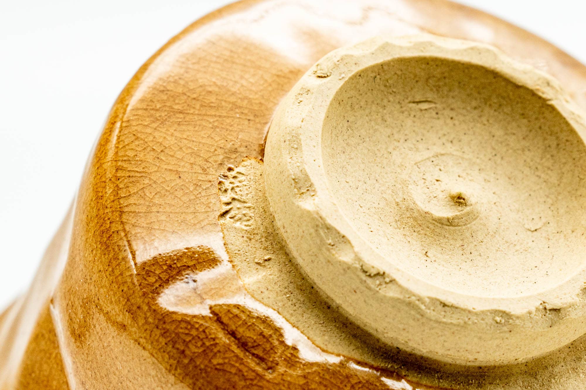 Japanese Teacup - Beige Glazed Hagi-yaki Guinomi - 65ml
