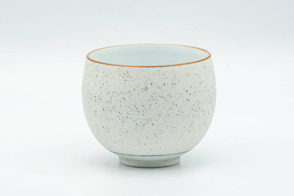 Japanese Teacup - White and Blue Floral Arita-yaki Yunomi - 140ml