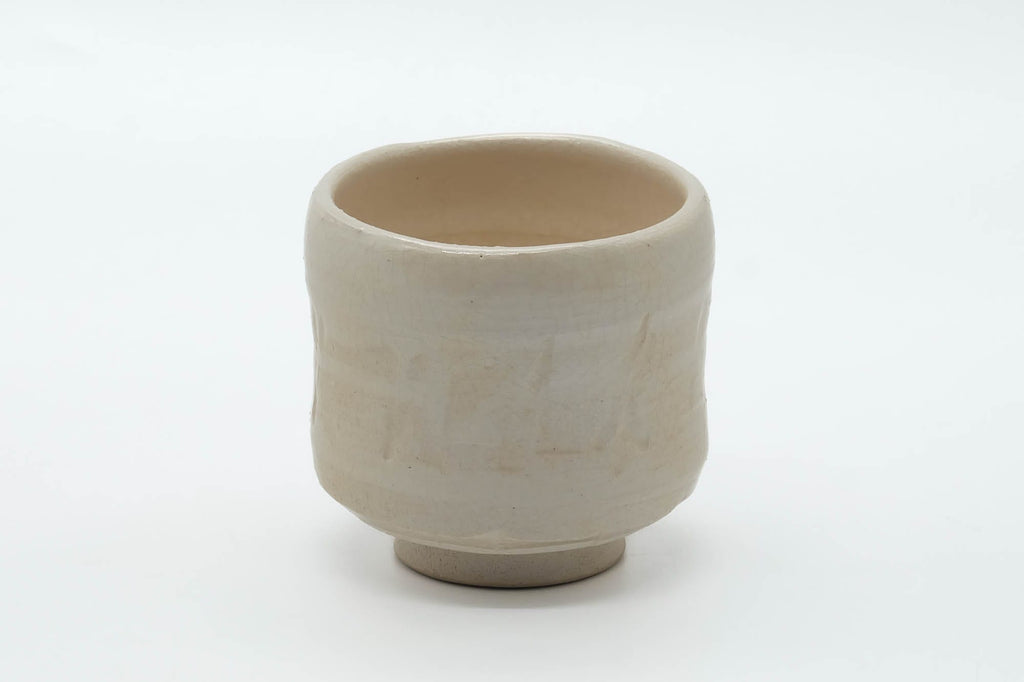 Japanese Teacup - Off White Glazed Doji-mari Yunomi - 175ml