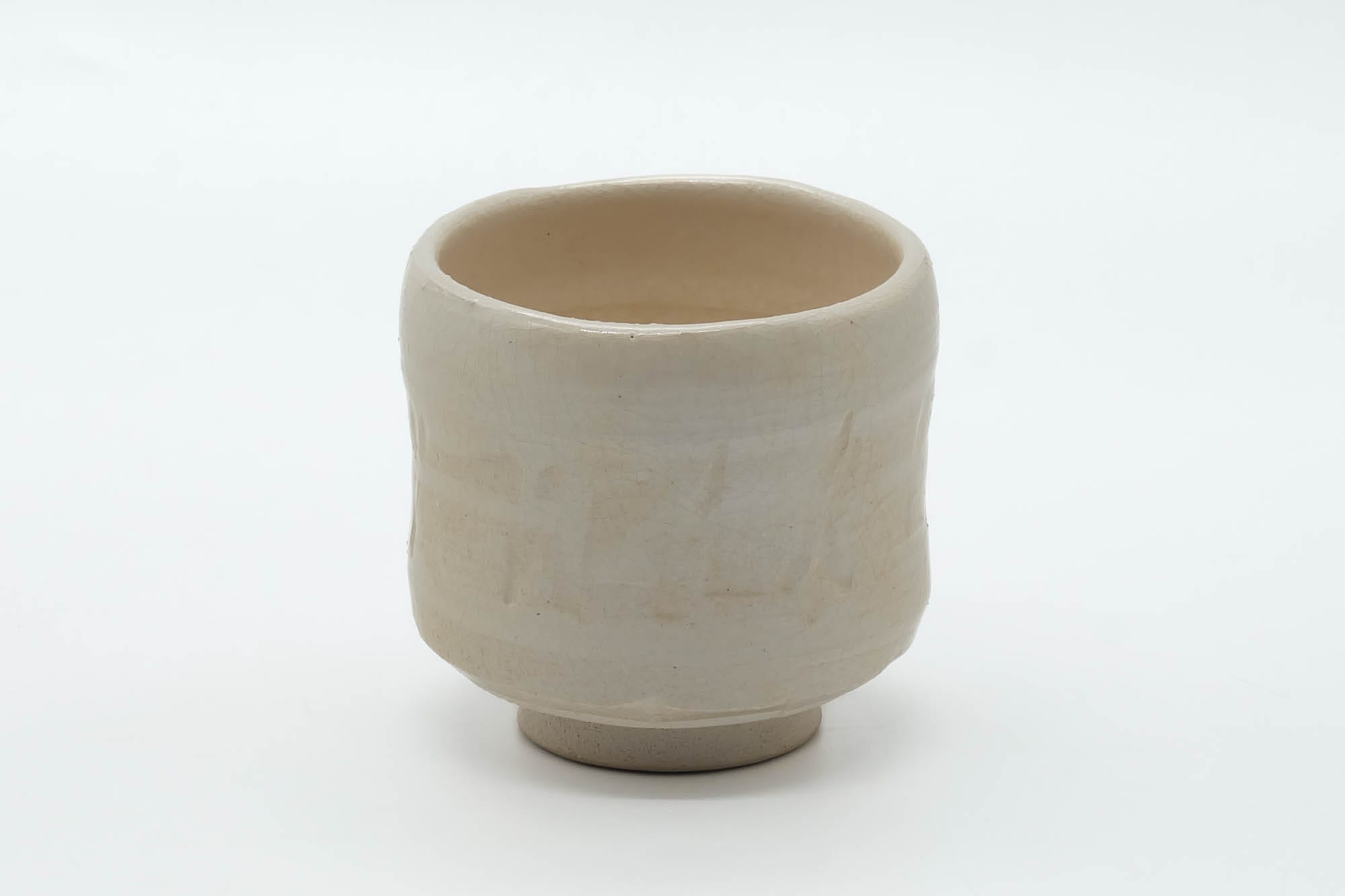 Japanese Teacup - Off White Glazed Doji-mari Yunomi - 175ml