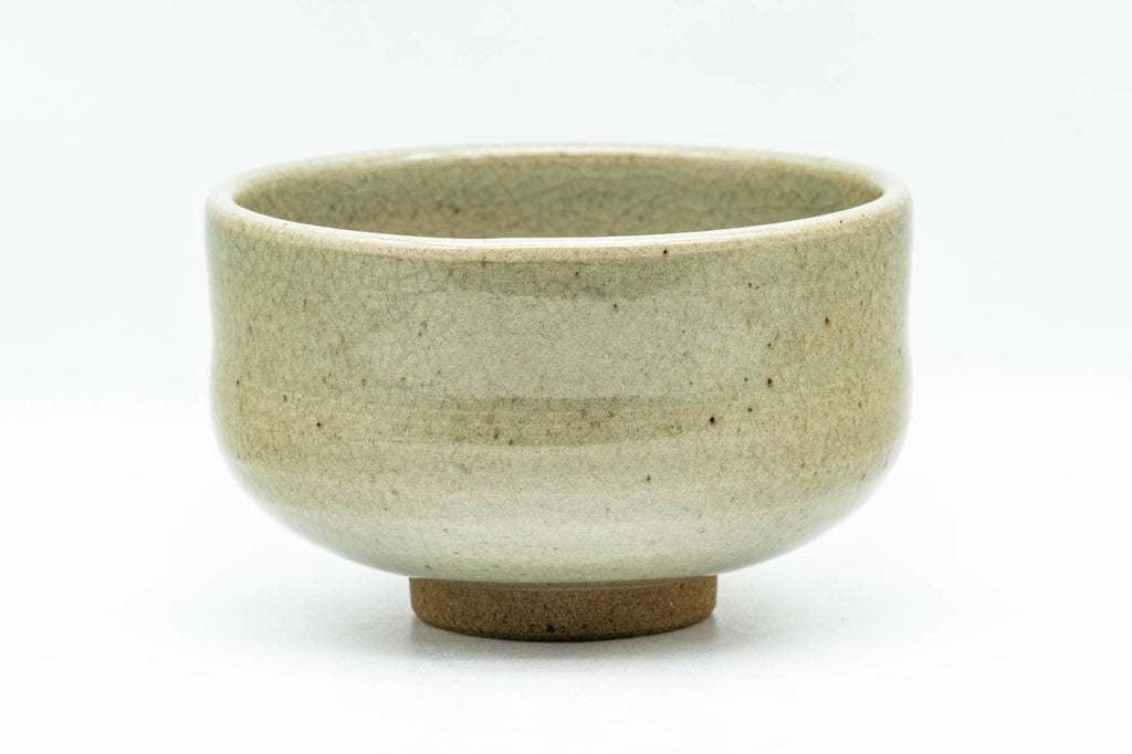 Japanese Matcha Bowl - Sage Celadon Glazed Abstract Chawan - 400ml