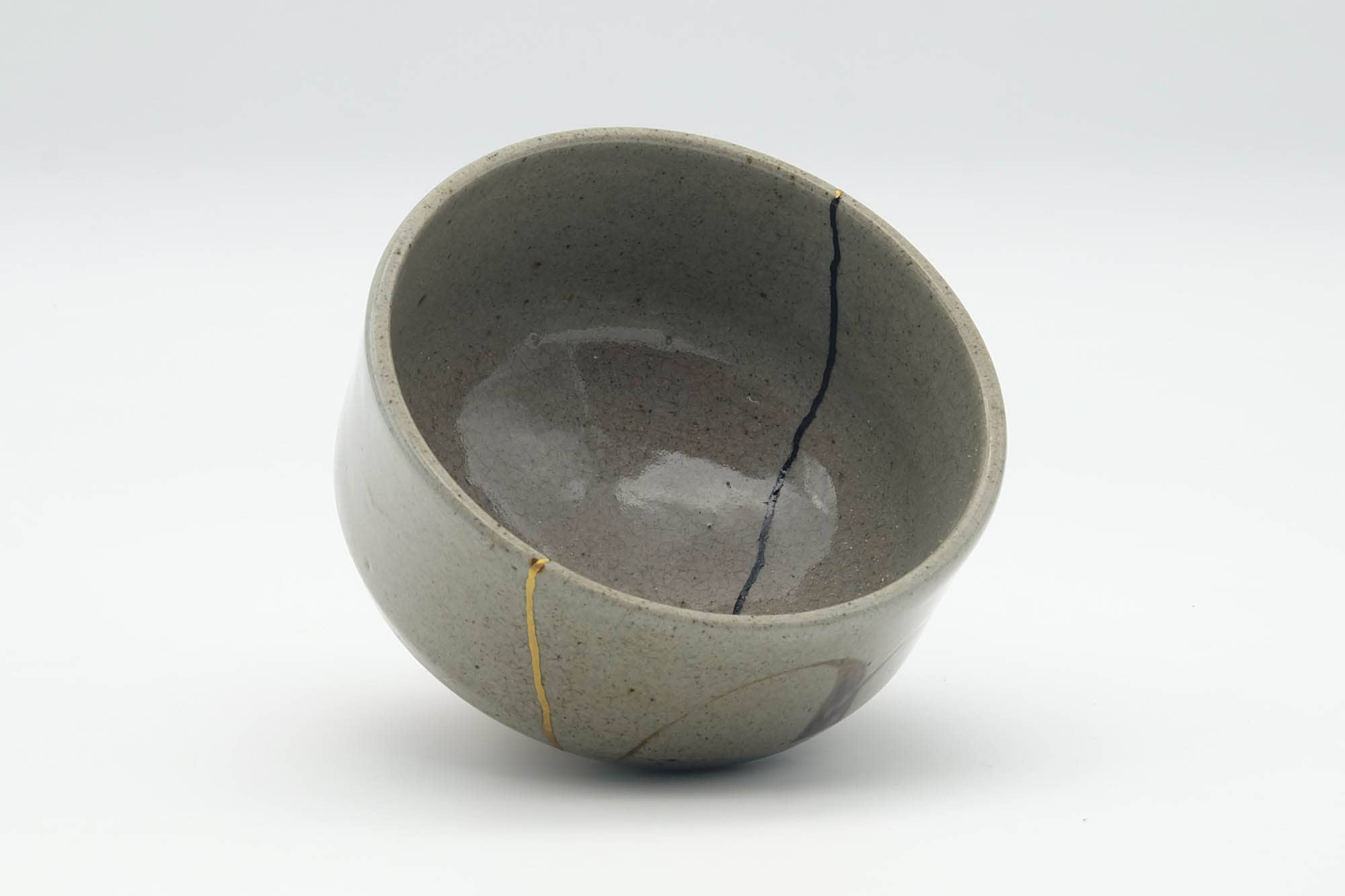 Japanese Matcha Bowl - 辰山窯 Shinzan Kiln - Kintsugi Karatsu-yaki Chawan - 300ml