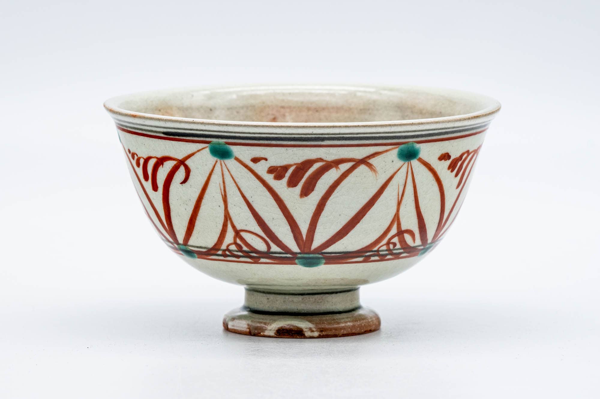 Japanese Matcha Bowl - 堀野証嗣 Horino Shoji - 八幡窯 Hachiman Kiln - Takatsuki Koudai Banko-yaki Chawan - 150ml