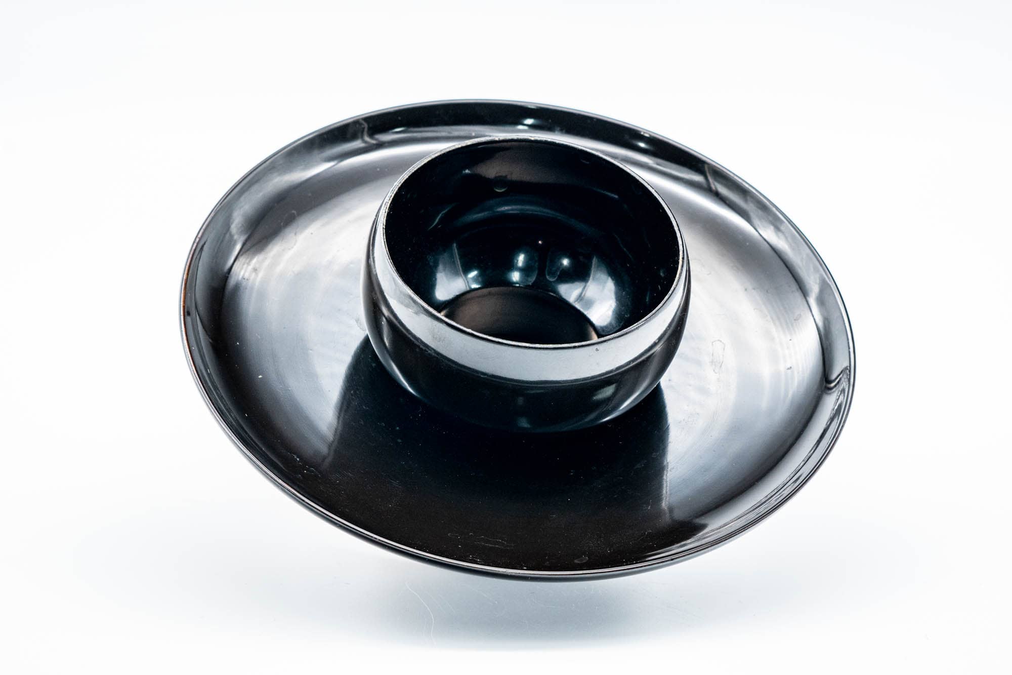 Shin-Nuri Black Lacquered Wooden Tenmoku-dai