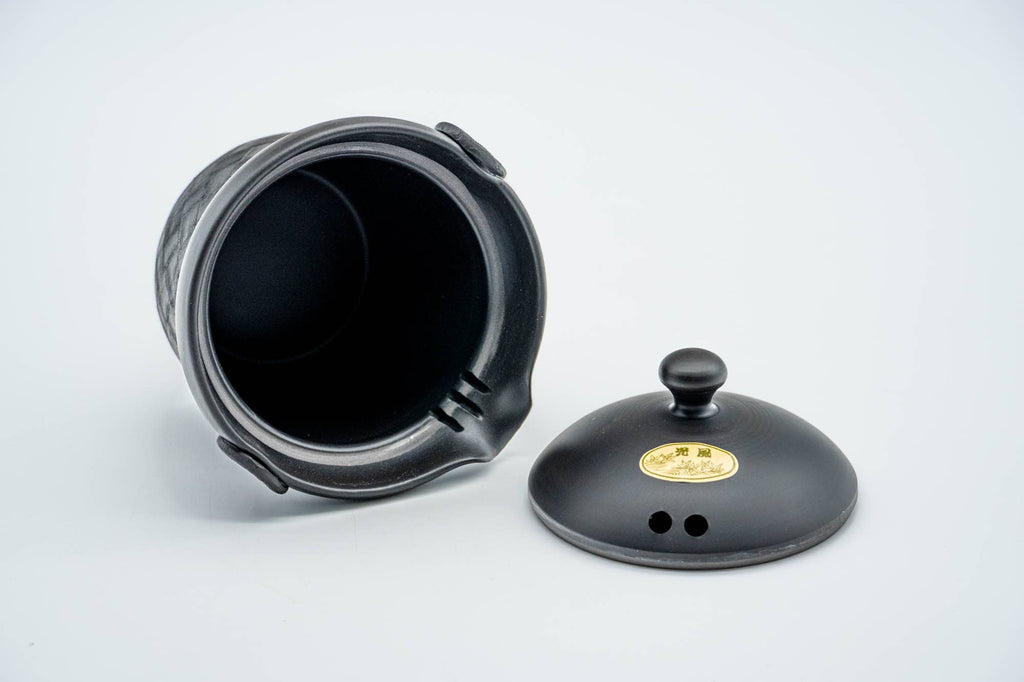 Black Checkered Kokudei Tokoname Chaho Teapot - 200ml