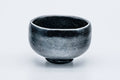 Japanese Matcha Bowl - Black Hand-Built Raku-yaki Chawan - 200ml