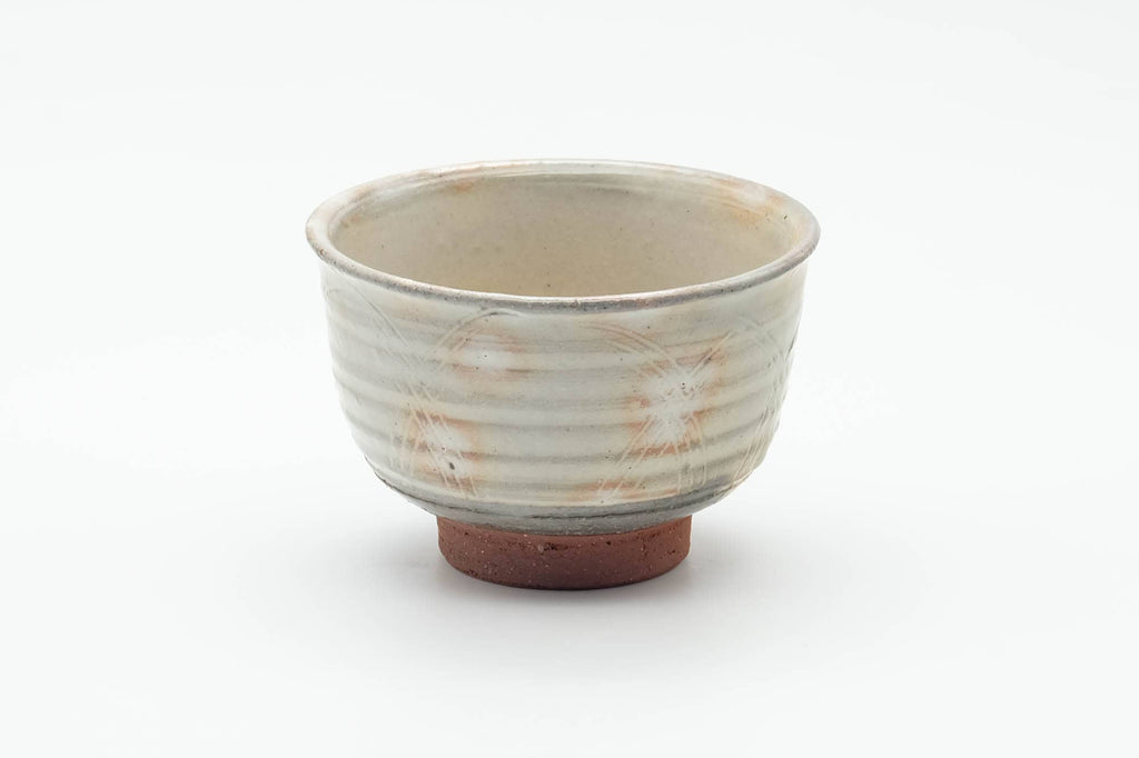 Japanese Teacup - Grey Pink Gohonte Hagi-yaki Yunomi - 100ml