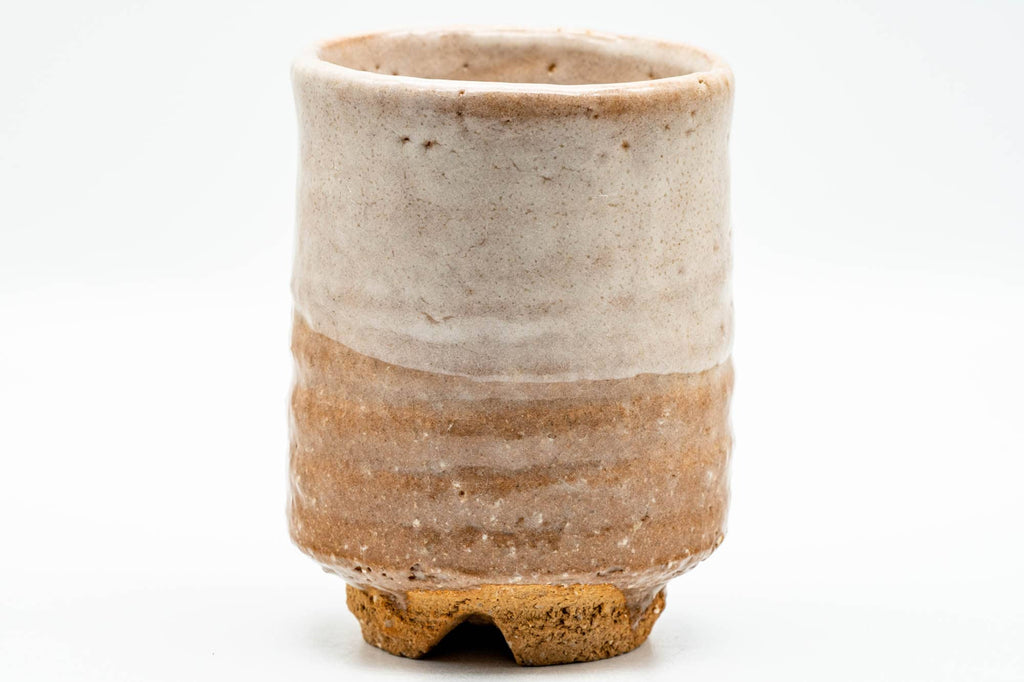 Japanese Teacup - Beige Glazed Classic Hagi-yaki Yunomi - 200ml