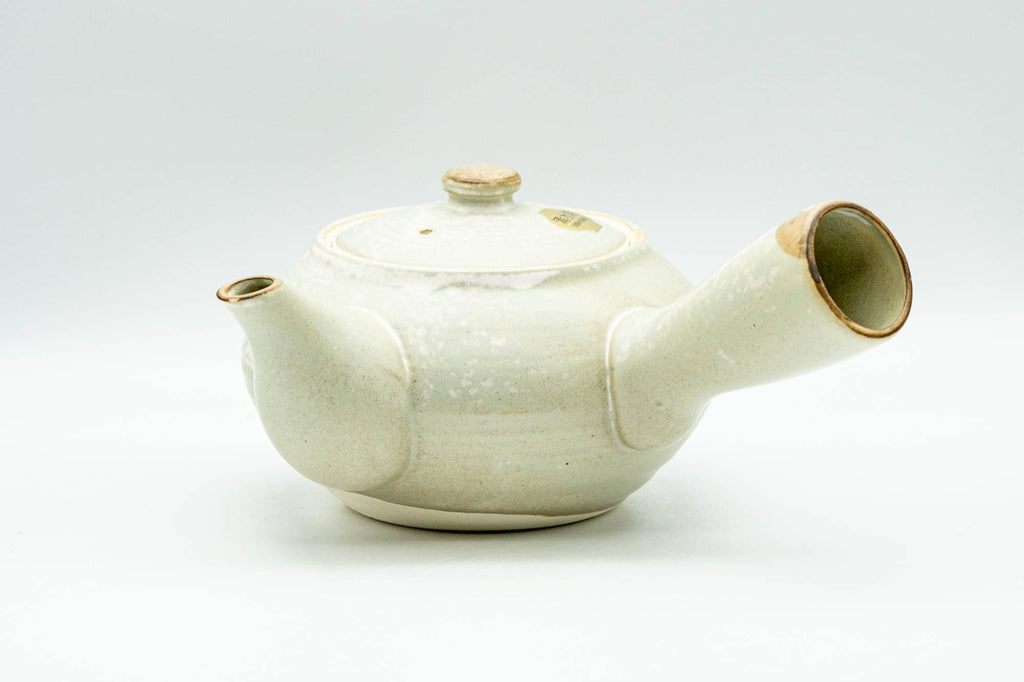 Japanese Kyusu - Beige Foliage Kiyomizu-yaki Debeso Teapot - 300ml