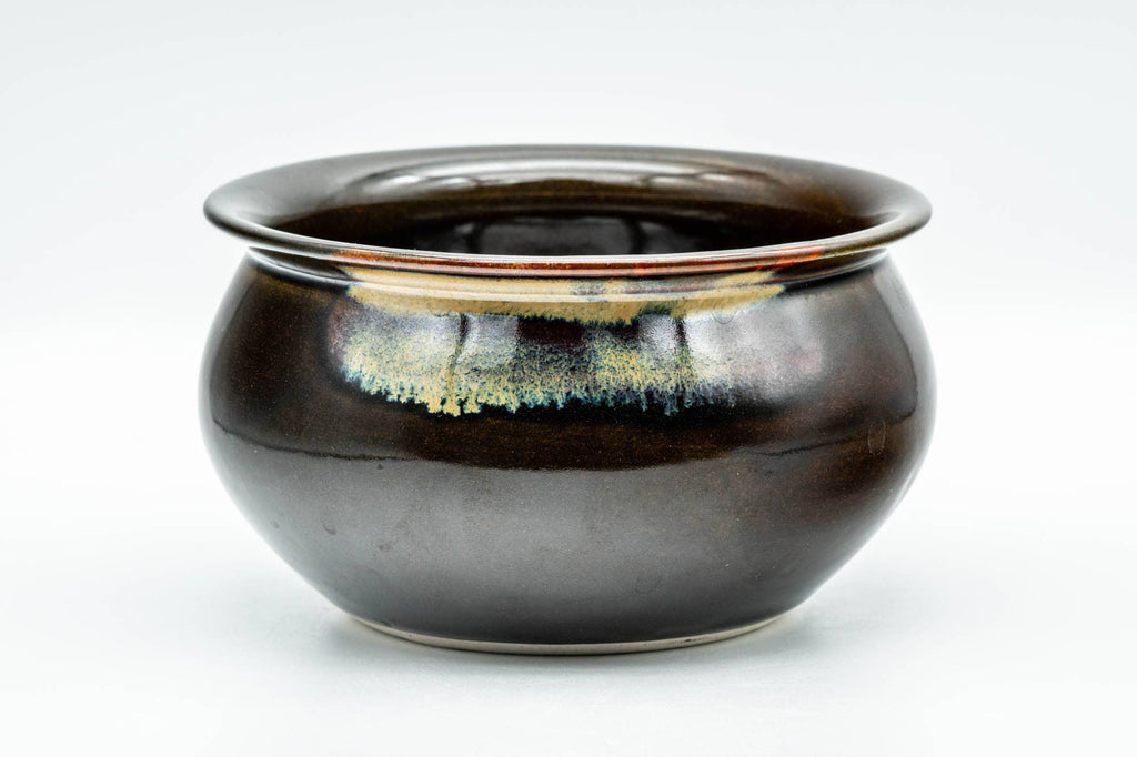 Japanese Kensui - Brown Hare's Fur Glazed Water Bowl - 500ml