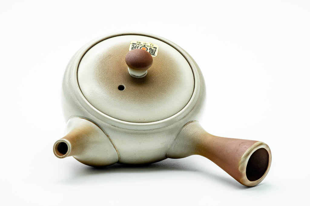 Japanese Kyusu - Beige Brown Gradient Mesh Teapot - 275ml