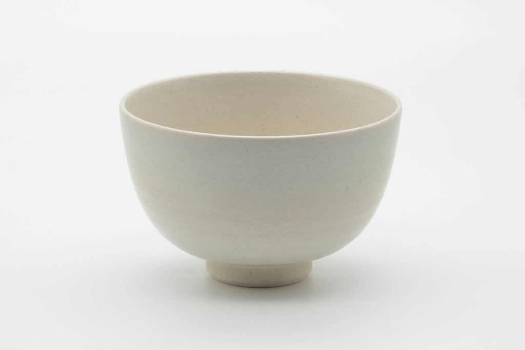 Japanese Matcha Bowl - Green Red Floral Kyo-yaki Chawan - 400ml