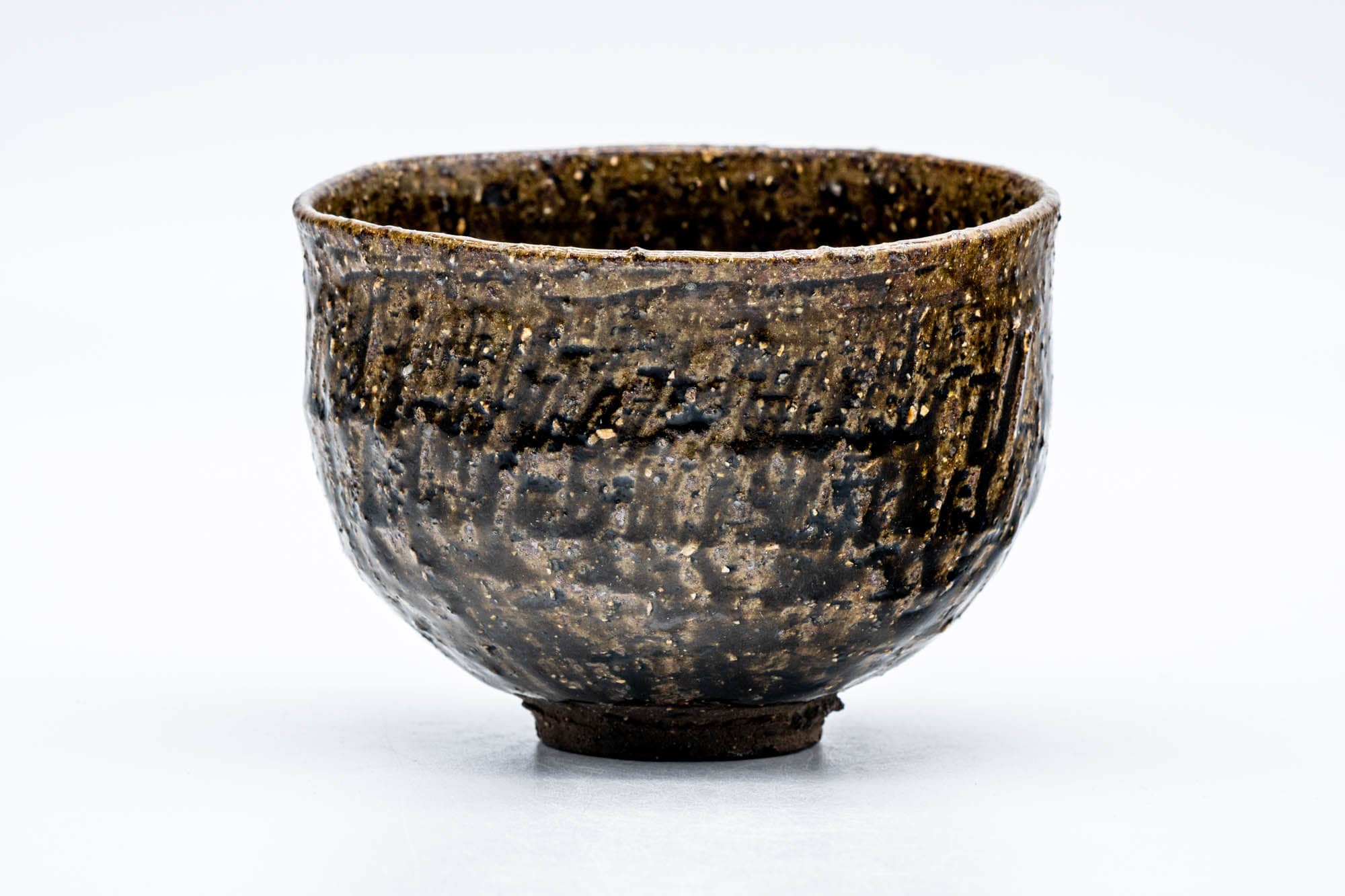 Japanese Matcha Bowl - Coarse Brown Glazed Chawan - 200ml