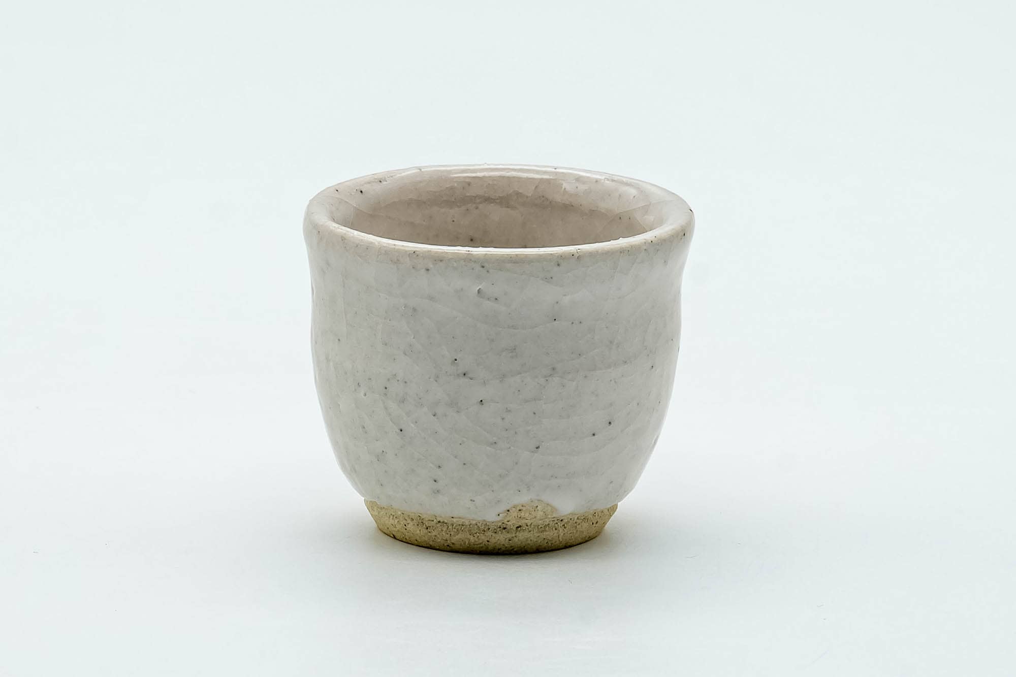 Japanese Teacup - White Drip-Glazed Guinomi - 40ml
