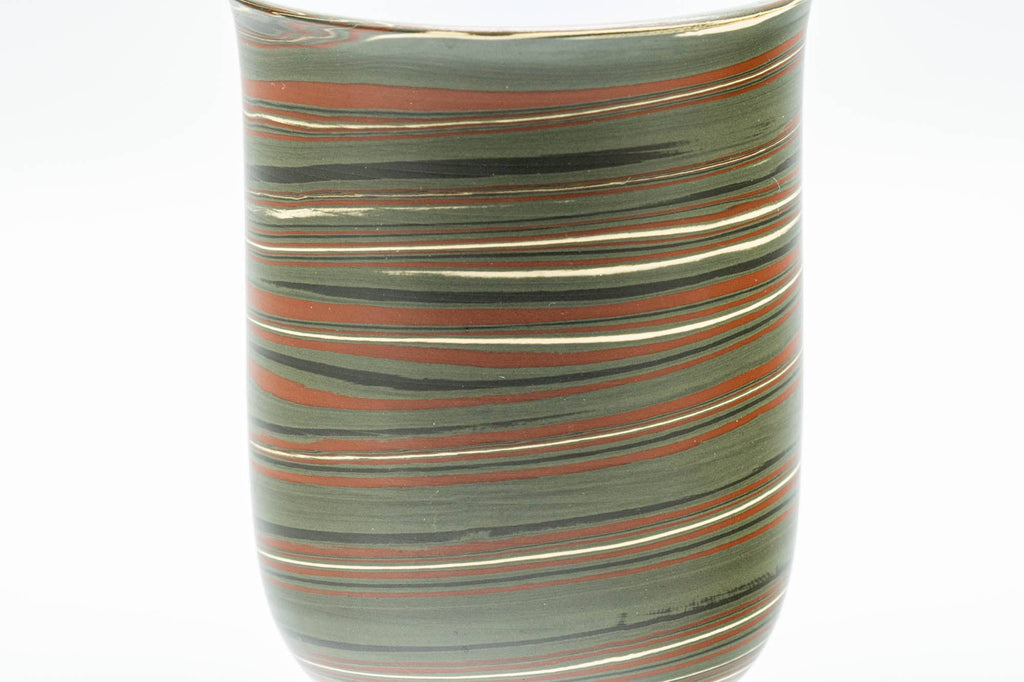 Japanese Teacup - Nerikomi White Inner-Glazed Tokoname-yaki Yunomi - 120ml
