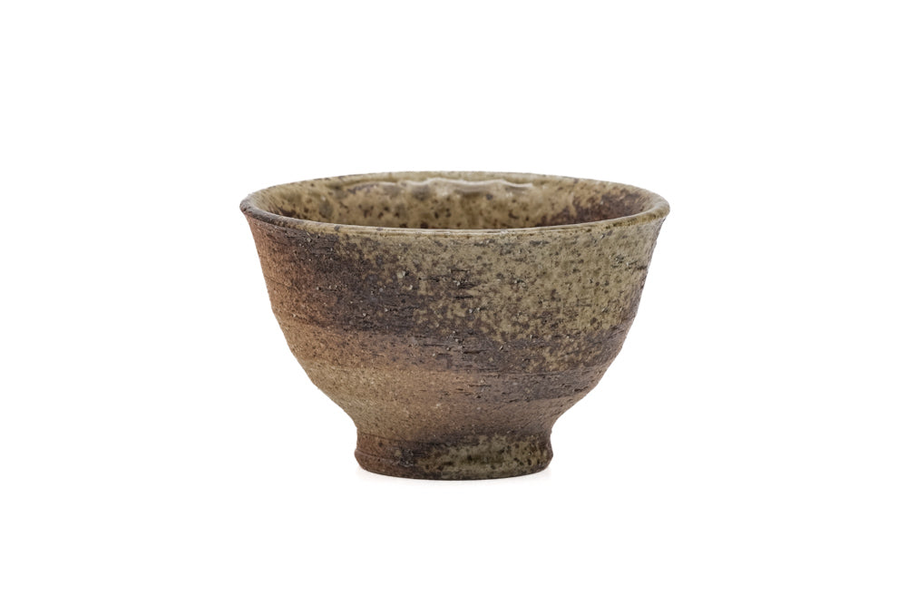 Japanese Teacup - Ash Green Glazed Shigaraki-yaki Yunomi - 90ml