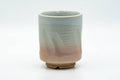 Japanese Teacup - Carved Beige Peach Glazed Hagi-yaki Yunomi - 200ml
