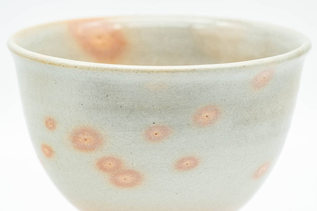 Japanese Teacup - Beige Pink Gohonte Hagi-yaki Yunomi - 130ml