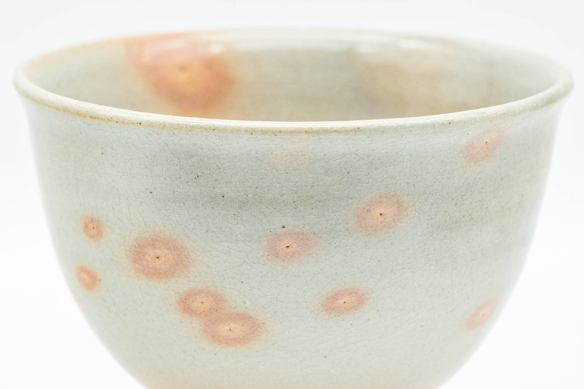 Japanese Teacup - Beige Pink Gohonte Hagi-yaki Yunomi - 130ml