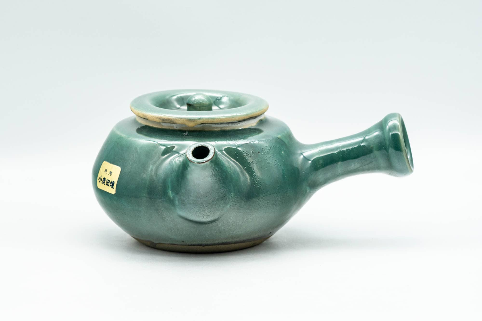 Japanese Kyusu - Jade Green Glazed Onta-yaki Do-ake Teapot - 275ml