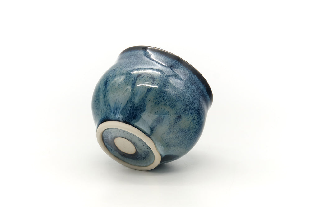 Japanese Teacup - Dark Blue Glazed Yunomi - 120ml