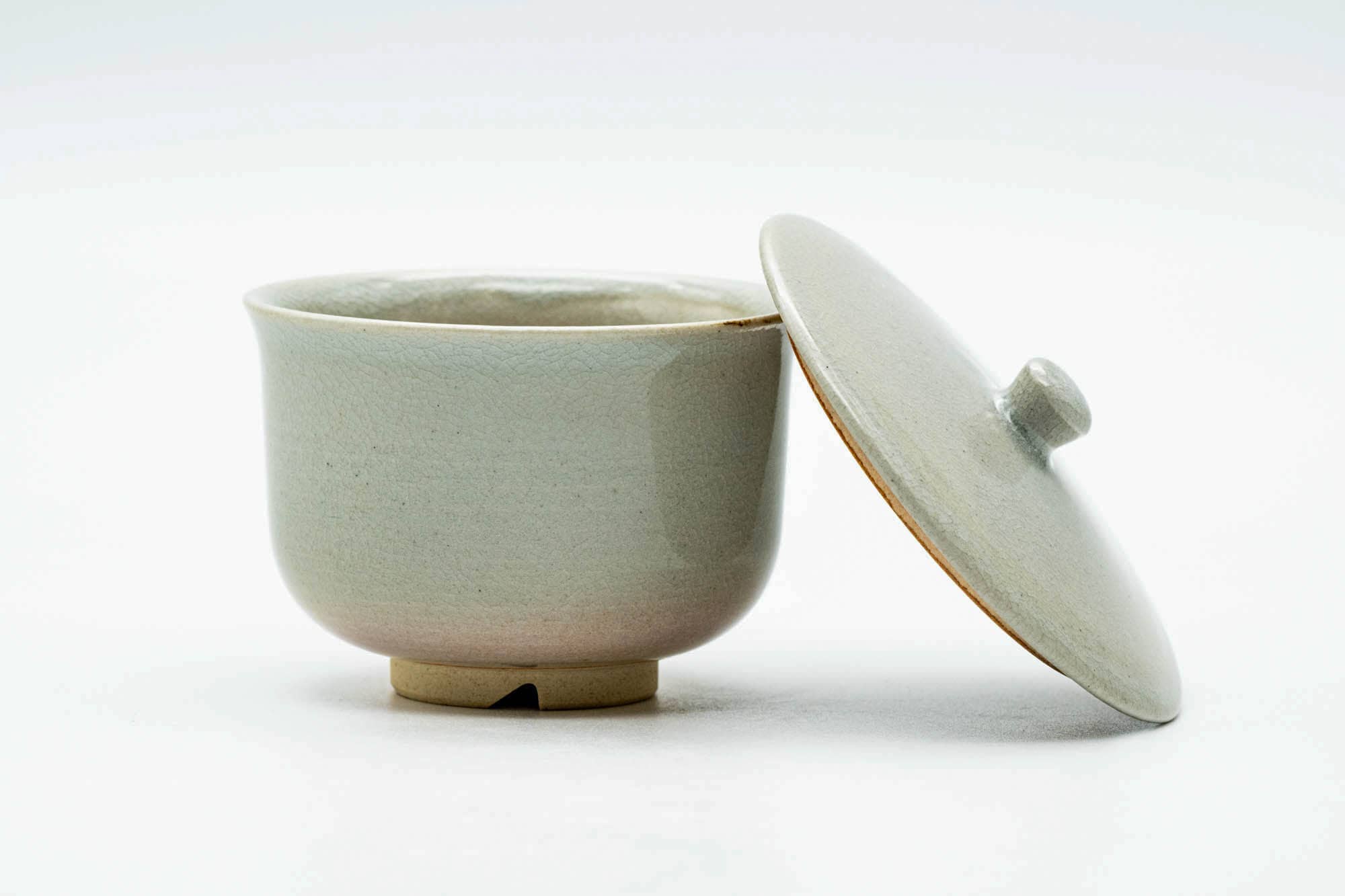 Japanese Teacup - Classic Beige Glazed Hagi-yaki Lidded Yunomi - 110ml