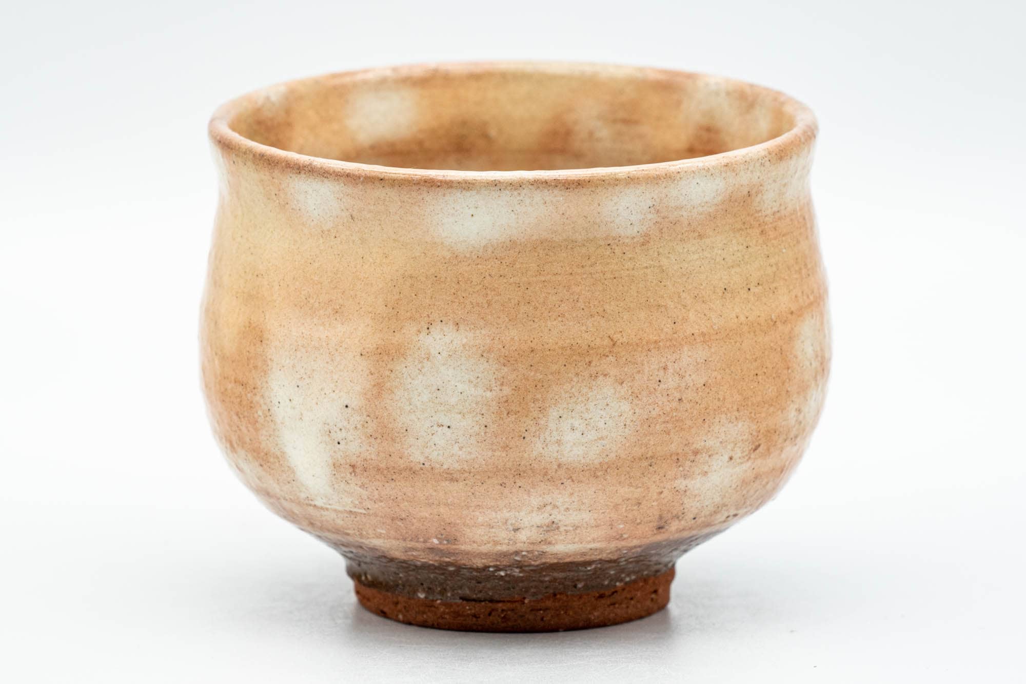 Japanese Teacups - Pair of Beige Brown Gohonte Hagi-yaki Yunomi - 180ml