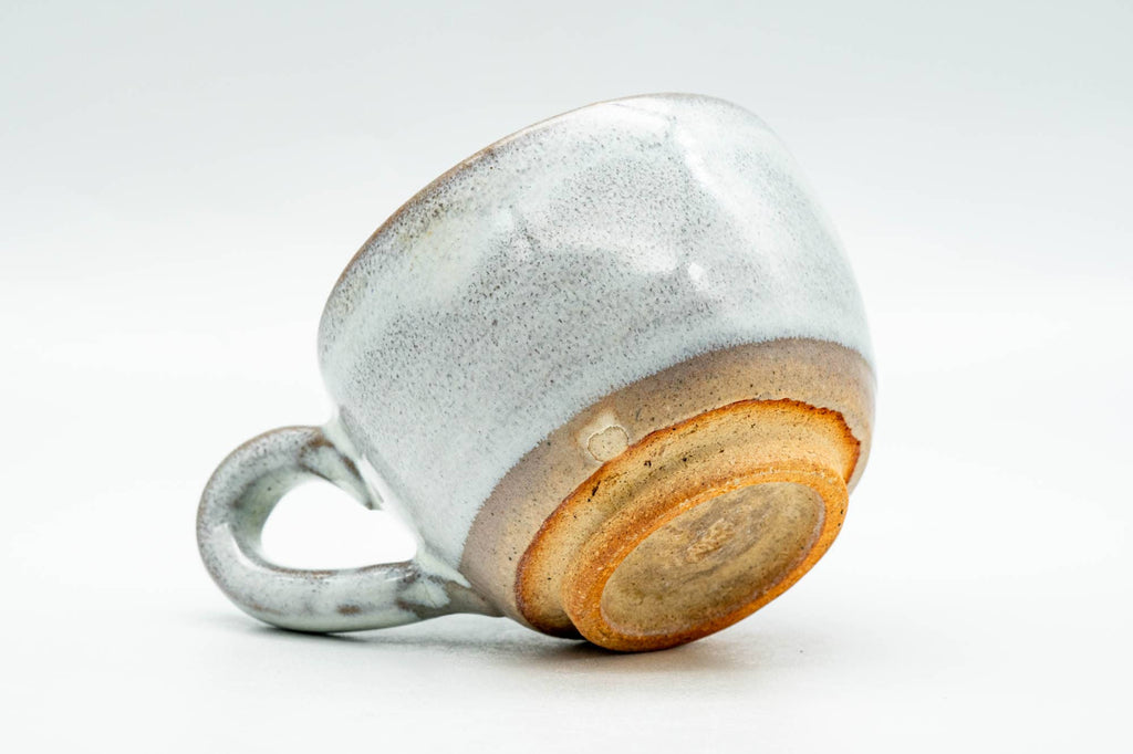 Japanese Teacup - Milky White Glazed Ushirode Yunomi - 130ml