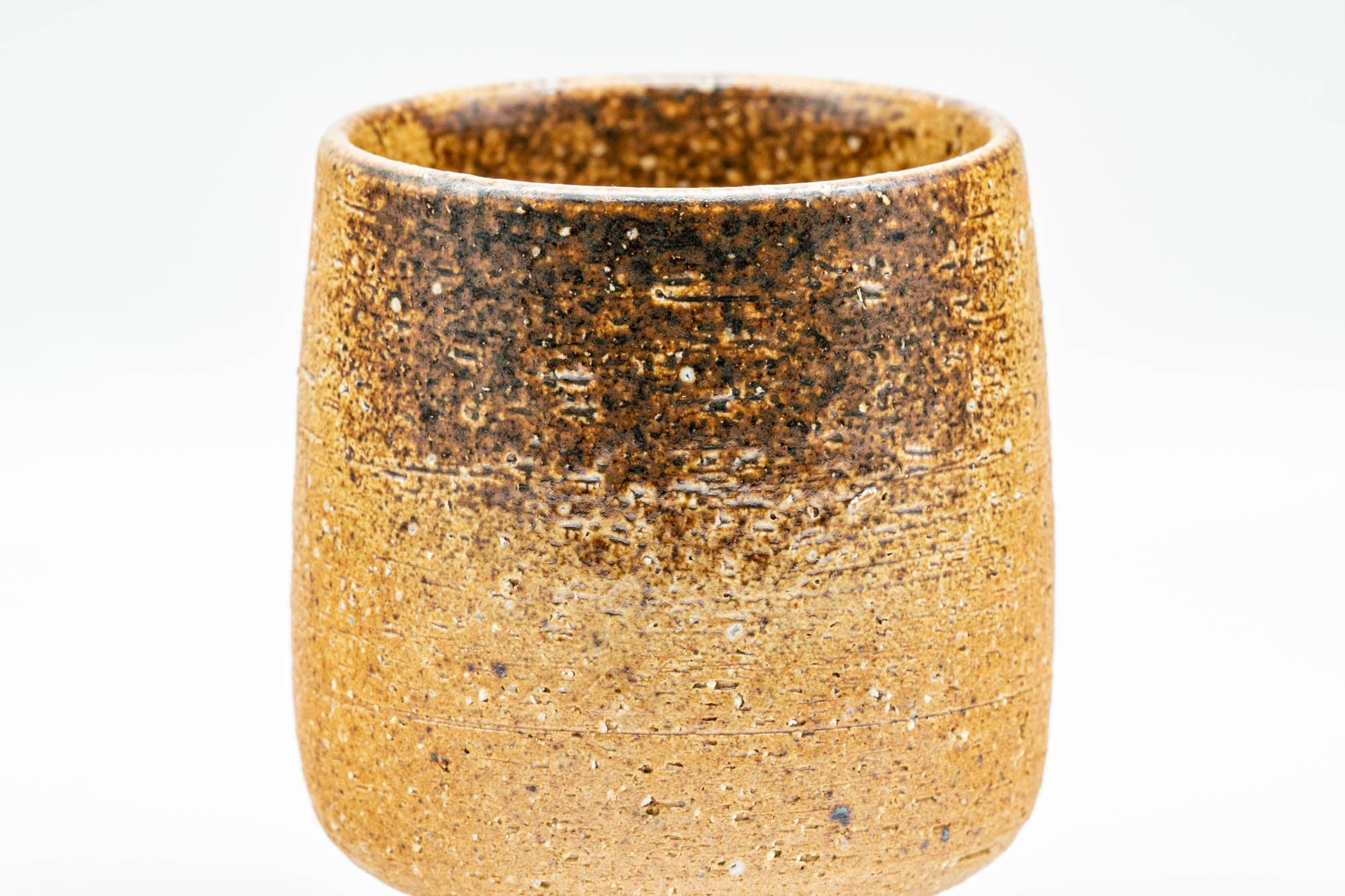 Japanese Teacup - Brown Unglazed Shigaraki-yaki Yunomi - 130ml
