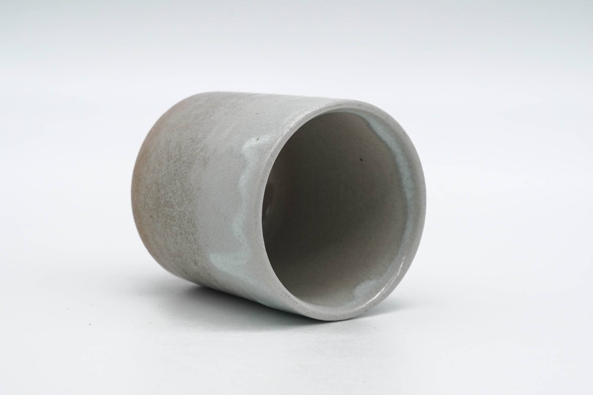 Japanese Teacup - Beige Weathered Drip-Glazed Hagi-yaki Yunomi - 140ml